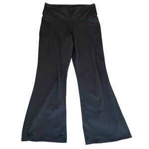 Jockey Women's Black Flare/Bootcut/Wide-Leg Yoga Activewear Pants Sz L #270J